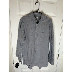Arrow Button Up Shirt Sz 17 34/35 CheckeredPremium Collection Non Iron Mens